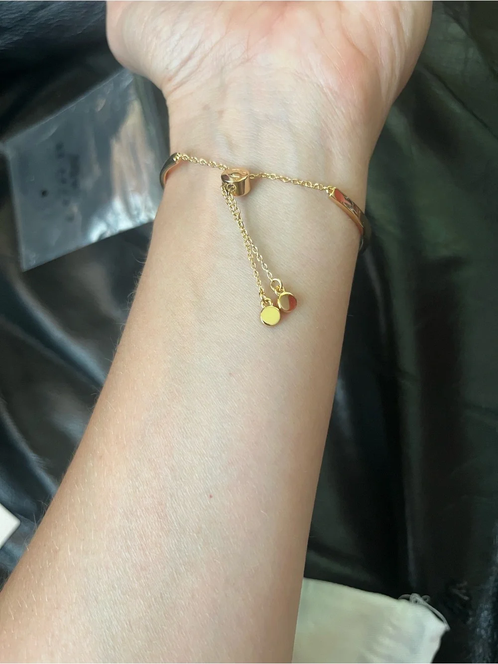 New Coach Cherry Charm Bangle Bracelet